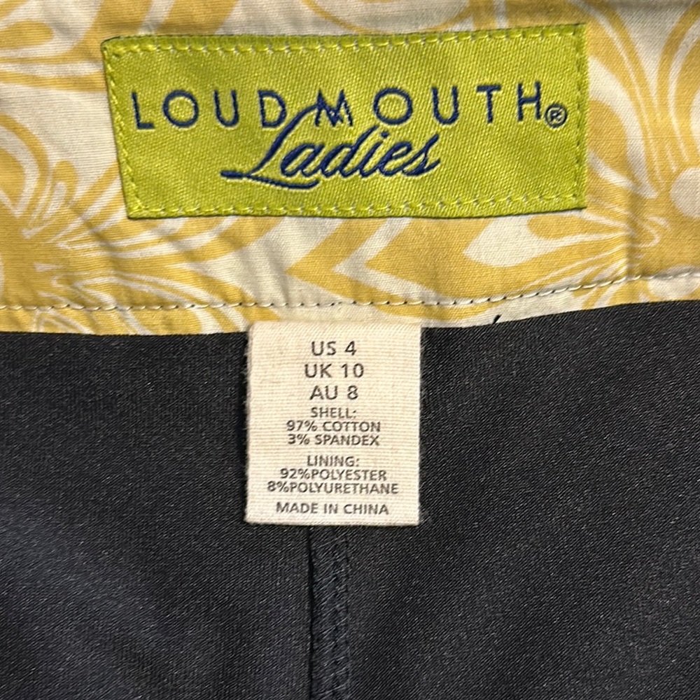 LOUDMOUTH Colorful Guitar Print Ladies Skort 4 NWOT - Picture 7 of 8
